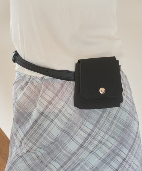 Birthday room(バースデイルーム)の「ウエストポーチベルト/waist pouch belt(ベルト・レディース・ブラウン/ブラック・FREE)」の4枚目の写真