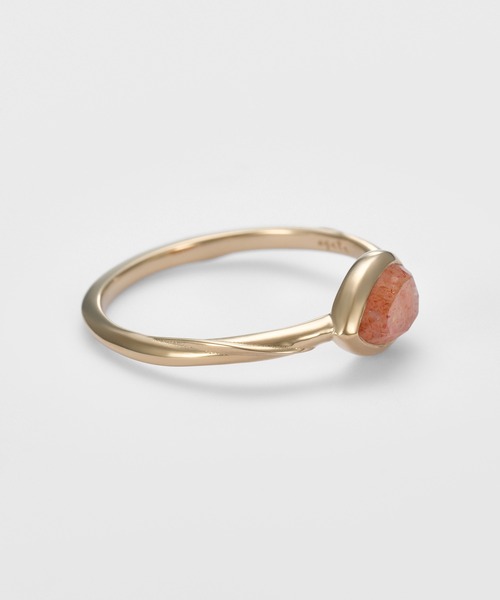 agete（アガット）の「ゴールドサンストーンリング（リング・レディース・オレンジ系その他・#9/#13/#15/#11）」の3枚目の写真