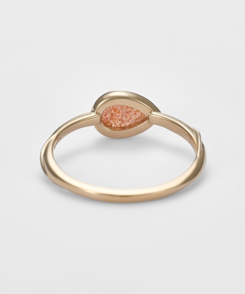 agete（アガット）の「ゴールドサンストーンリング（リング・レディース・オレンジ系その他・#9/#13/#15/#11）」の4枚目の写真