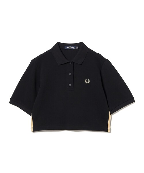 Ray BEAMS(レイビームス)の「FRED PERRY / テープ ディテール ポロシャツ(ポロシャツ・レディース・ブラック・10)」の2枚目の写真