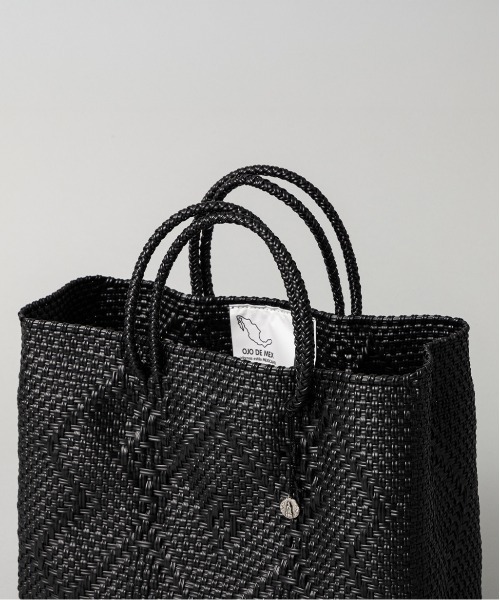 OJO DE MEX(オホデメックス)の「OJO DE MEX|オホデメックス メルカドトートバッグS Chico(かごバッグ・レディース・オフホワイト/ブラック・SMALL)」の16枚目の写真