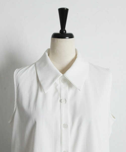 ARVELLIA(アルベリア)の「SLEEVELESS PEPLUM SHIRT(シャツ/ブラウス・レディース・ブラック/ホワイト・M)」の15枚目の写真