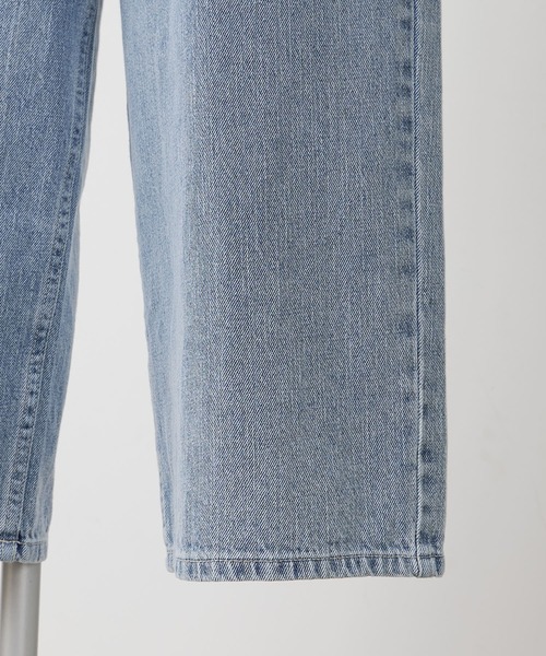 PUAL CE CIN(ピュアルセシン)の「綿麻デニムパンツ(ベルト付き)(デニムパンツ・レディース・インディゴブルー/サックスブルー・FREE)」の20枚目の写真