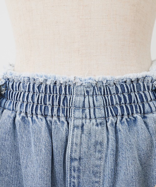 PUAL CE CIN(ピュアルセシン)の「綿麻デニムパンツ(ベルト付き)(デニムパンツ・レディース・インディゴブルー/サックスブルー・FREE)」の19枚目の写真