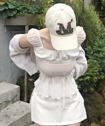 MUCENT（ムセント）の「【MUCENT】ブランド直輸入正規品/MUCENT/VINTAGE WASHING APPLIQUE BALL CAP（キャップ）」