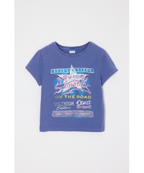 MOUSSY（マウジー）の「MOUSSY VOL26 TOUR Tシャツ（Tシャツ/カットソー・レディース・ライトブラック/バーガンディー/ホワイト/ブルー・1/2）」の10枚目の写真