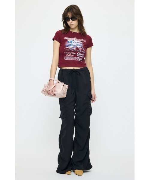 MOUSSY（マウジー）の「MOUSSY VOL26 TOUR Tシャツ（Tシャツ/カットソー・レディース・ライトブラック/バーガンディー/ホワイト/ブルー・1/2）」の15枚目の写真