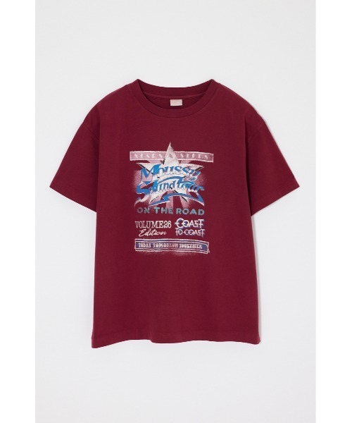 MOUSSY（マウジー）の「MOUSSY VOL26 TOUR Tシャツ（Tシャツ/カットソー・レディース・ライトブラック/バーガンディー/ホワイト/ブルー・1/2）」の20枚目の写真