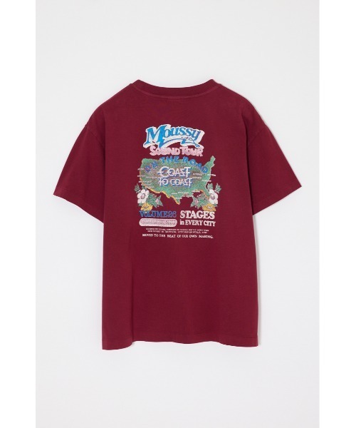 MOUSSY（マウジー）の「MOUSSY VOL26 TOUR Tシャツ（Tシャツ/カットソー・レディース・ライトブラック/バーガンディー/ホワイト/ブルー・1/2）」の21枚目の写真