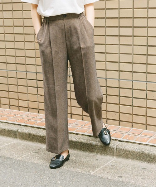 GLOBAL WORK(グローバルワーク)の「スッキリイージーパンツ/629832(その他パンツ・レディース・ブルー/チャコールグレー/ベージュ/ブラウン/グレー/ブラック・MEDIUM/L-Long/X-SMALL/X-LARGE/SMALL/LARGE/S-Long/XL-Long/M-Long/XX-LARGE)」の4枚目の写真