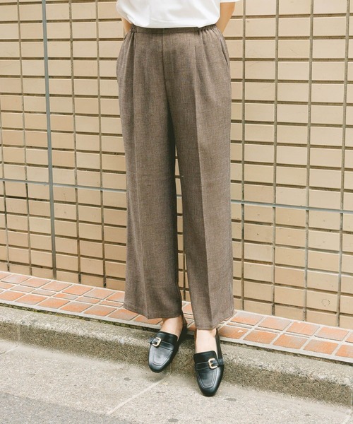 GLOBAL WORK(グローバルワーク)の「スッキリイージーパンツ/629832(その他パンツ・レディース・ブルー/チャコールグレー/ベージュ/ブラウン/グレー/ブラック・MEDIUM/L-Long/X-SMALL/X-LARGE/SMALL/LARGE/S-Long/XL-Long/M-Long/XX-LARGE)」の22枚目の写真