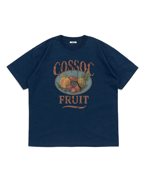 COSO(コソ)の「CC フルーツ半袖Tシャツ(4 COLORS)(Tシャツ/カットソー・レディース・ホワイト/ライトグレー/ネイビー/ブラック・SMALL/MEDIUM/LARGE)」の4枚目の写真