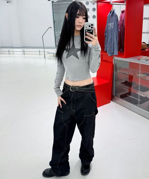 EXTRAORDINARY(エクストラオーディナリー)の「W STARLIGHT LS TEE L/GREY(Tシャツ/カットソー・レディース・その他・F)」の9枚目の写真