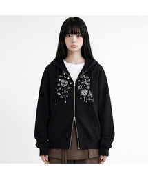 RANDOMOFF（ランダムオフ）の「BUTTERFLY DREAM OVER FIT 2-WAY ZIP-UP (3color)（パーカー）」