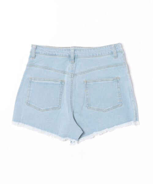 LAETITIA(レリッタ)の「LAETITIA/レリッタ 水着 ボトムス ショートパンツ 水陸両用 デニム ハイウエスト 467101 UT(その他パンツ・レディース・サックスブルー/ネイビー・S/L/LL/M)」の3枚目の写真