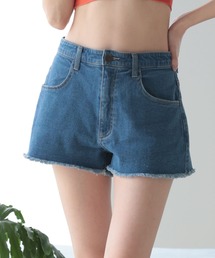 LAETITIA/レリッタ 水着 ボトムス ショートパンツ 水陸両用 デニム ハイウエスト 467101 UT