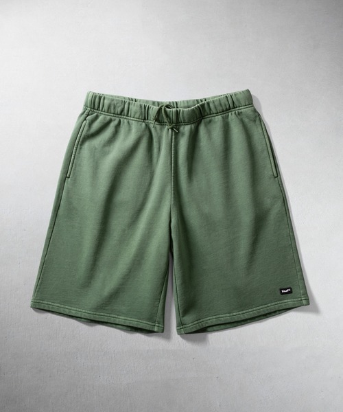 HUF(ハフ)の「huf eightynine WASHED FLEECE SHORT(スウェットパンツ・メンズ・ブラック/グリーン/ブラウン/アッシュグレー/ライトパープル・M/XL/L/S)」の4枚目の写真