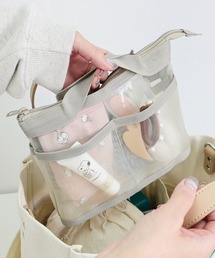 T・S・L（ティーエスエル）の「メッシュバッグインバッグフラット小（ポーチ）」