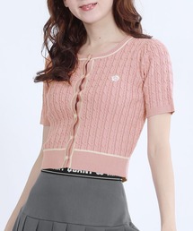 MARY QUANT（マリークワント）の「デイジーワンポイントケーブル カーディガン（カーディガン/ボレロ）」