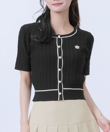 MARY QUANT（マリークワント）の「デイジーワンポイントケーブル カーディガン（カーディガン/ボレロ）」
