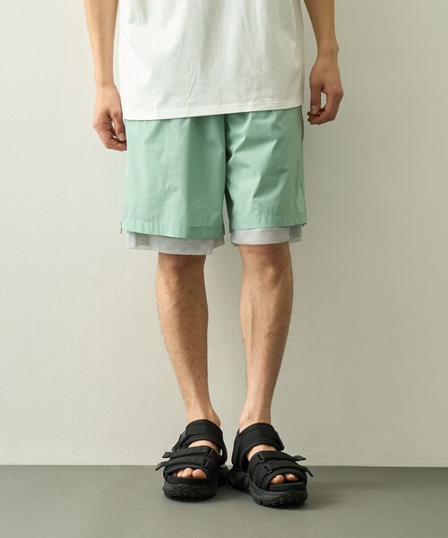 is-ness(イズネス)の「【is-ness/イズネス】Technical Ventilation Shorts(その他パンツ・メンズ・ミント/カーキブラウン/ブラック・M/L)」の2枚目の写真