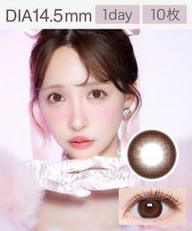 Majette（マジェット）の「Majette RELAX 1day ミスドール（10枚入り）（コンタクトレンズ・カラコン）」