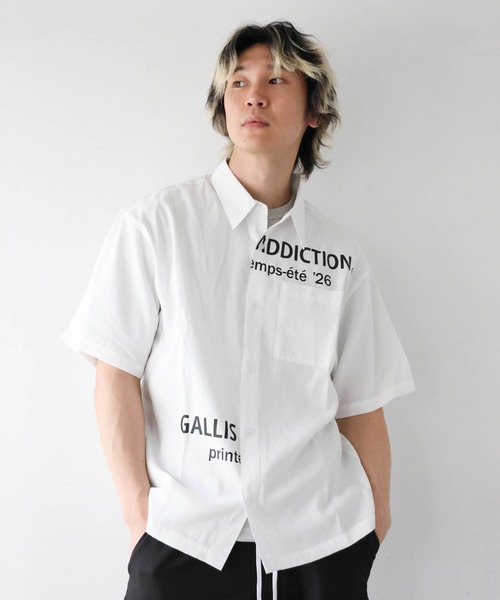 GALLIS ADDICTION(ガリスアディクション)の「GA Graphic Layout S/S Shirt(シャツ/ブラウス・メンズ・ブラック/ホワイト/その他1・FREE)」の5枚目の写真
