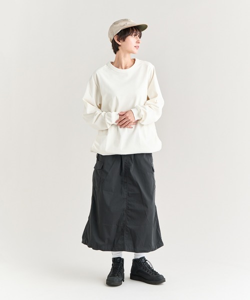NANGA(ナンガ)の「HINOC RIPSTOP SKIRT W/ヒノックリップストップ スカート(ウィメンズ)(スカート・レディース・ベージュ・M/S)」の5枚目の写真