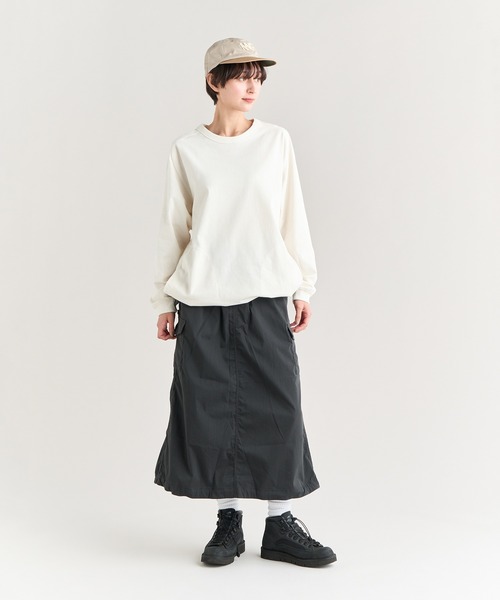 NANGA(ナンガ)の「HINOC RIPSTOP SKIRT W/ヒノックリップストップ スカート(ウィメンズ)(スカート・レディース・ベージュ・M/S)」の6枚目の写真