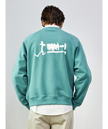 CUSTOMUS（カスタムアース）の「ランニングプリントスウェットシャツ CCUCOFKMTA61 MIN（スウェット）」