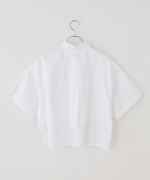 JOURNAL STANDARD(ジャーナルスタンダード)の「レイヤードライクハーフスリーブシャツ(シャツ/ブラウス・レディース・ピンク/ホワイト/ライトブルー・FREE)」の12枚目の写真
