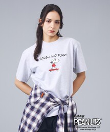 HANES | 【Hanes/ヘインズ】BEEFY-T×PEANUTS　T-SHIRT/クルーネック半袖Tシャツ / BEEFY-T ヘインズ / ユニセックス / スヌーピー(Tシャツ/カットソー)