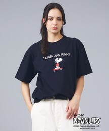 【Hanes/ヘインズ】BEEFY-T×PEANUTS T-SHIRT/クルーネック半袖Tシャツ / BEEFY-T ヘインズ / ユニセックス / スヌーピー