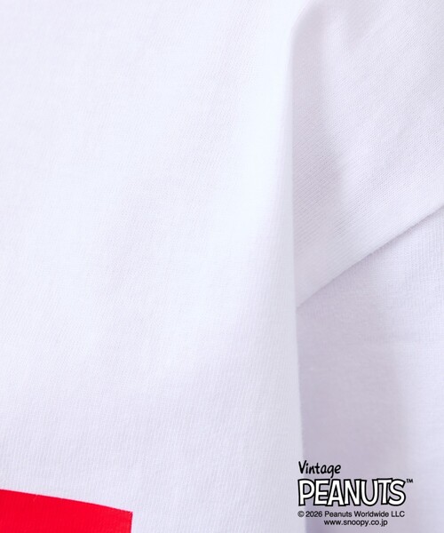 PEANUTS（ピーナッツ）の「【Hanes/ヘインズ】PEANUTS×BEEFY-T　T-SHIRT/クルーネック半袖Tシャツ / BEEFY-T ヘインズ / ユニセックス / スヌーピー（Tシャツ/カットソー・メンズ・ブルー系その他2/グレー系その他/グレー/オフホワイト/ブラック/ブラック系その他/ネイビー/ホワイト系その他・L/M/XL）」の21枚目の写真
