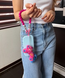 Loco Ocean（ロコオーシャン）の「【Luckネコ】ぬいぐるみ付き編み込みスマホハンドストラップ / パラコードストラップ（スマホグッズ）」