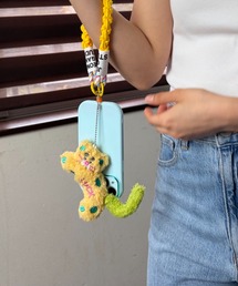 Loco Ocean（ロコオーシャン）の「【Luckネコ】ぬいぐるみ付き編み込みスマホハンドストラップ / パラコードストラップ（スマホグッズ）」