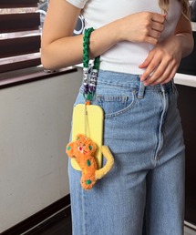 Loco Ocean（ロコオーシャン）の「【Luckネコ】ぬいぐるみ付き編み込みスマホハンドストラップ / パラコードストラップ（スマホグッズ）」