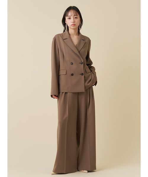 SNIDEL(スナイデル)の「【Washable】ワイドパンツ(その他パンツ・レディース・アイボリー/ネイビー/ブラウン/ダークネイビー・0/1)」の15枚目の写真