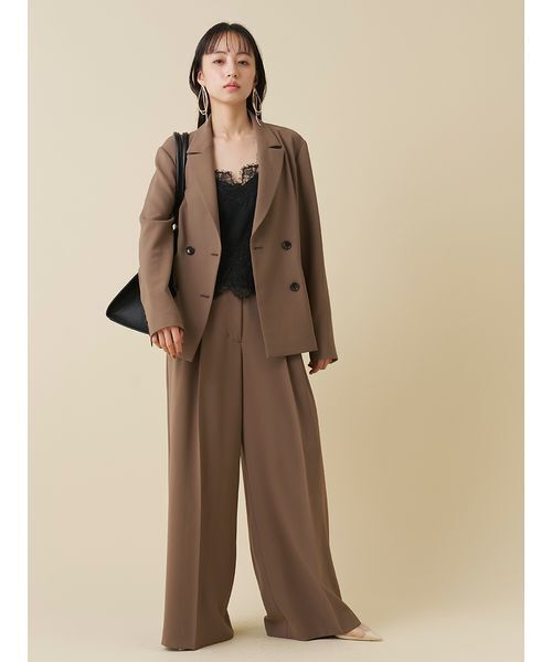 SNIDEL(スナイデル)の「【Washable】ワイドパンツ(その他パンツ・レディース・アイボリー/ネイビー/ブラウン/ダークネイビー・0/1)」の18枚目の写真