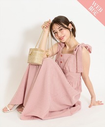 WILLSELECTION（ウィルセレクション）の「リボンショルダーギャザーワンピース（ワンピース）」