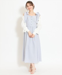 WILLSELECTION（ウィルセレクション）の「リボンショルダーギャザーワンピース（ワンピース）」