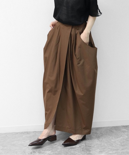 3Dコクーンドレープ マキシSK 3D COCOON DRAPE MAXI SKIRT（スカート