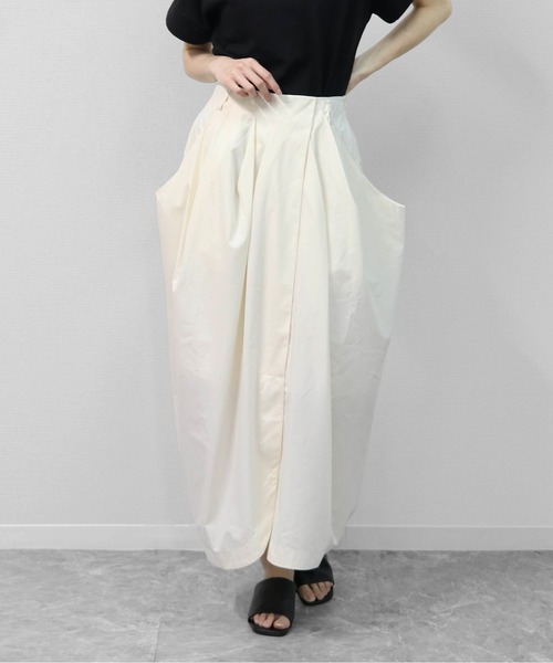 3Dコクーンドレープ マキシSK 3D COCOON DRAPE MAXI SKIRT（スカート