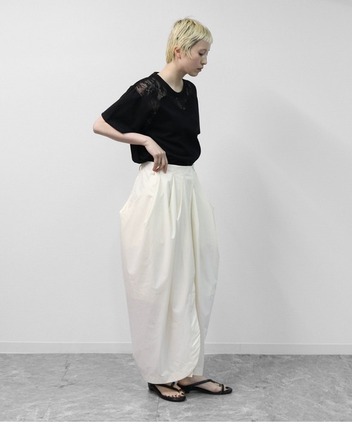 THE CELL.(ザセルドット)の「3Dコクーンドレープ マキシSK 3D COCOON DRAPE MAXI SKIRT(スカート・レディース・ブラウン/ブラック/アイボリー/ベージュ・FREE)」の14枚目の写真