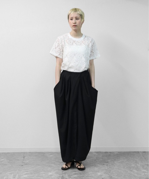 THE CELL.(ザセルドット)の「3Dコクーンドレープ マキシSK 3D COCOON DRAPE MAXI SKIRT(スカート・レディース・ブラウン/ブラック/アイボリー/ベージュ・FREE)」の17枚目の写真