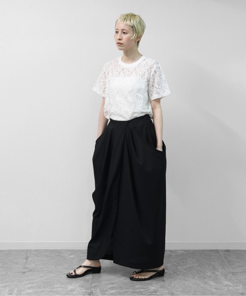 THE CELL.(ザセルドット)の「3Dコクーンドレープ マキシSK 3D COCOON DRAPE MAXI SKIRT(スカート・レディース・ブラウン/ブラック/アイボリー/ベージュ・FREE)」の18枚目の写真
