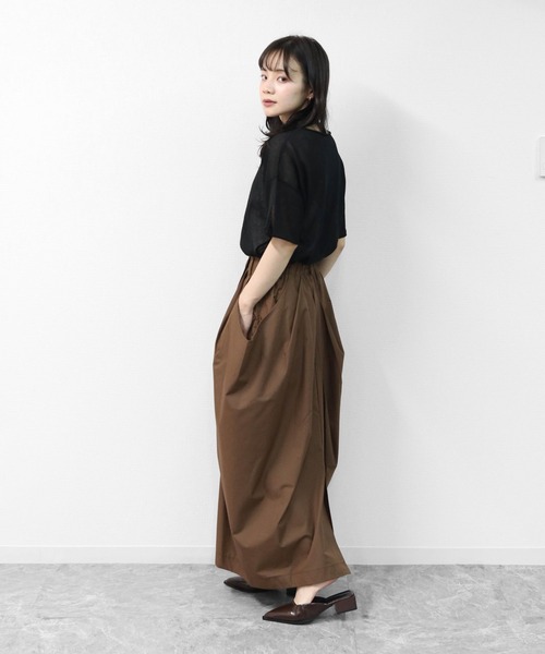 THE CELL.(ザセルドット)の「3Dコクーンドレープ マキシSK 3D COCOON DRAPE MAXI SKIRT(スカート・レディース・ブラウン/ブラック/アイボリー/ベージュ・FREE)」の22枚目の写真