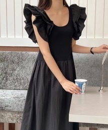 フリルスリーブワンピース