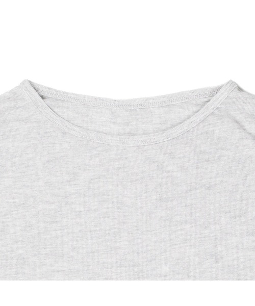Mag.(マグ)の「【susabi/スサビ】ハートリブ Tシャツ(Tシャツ/カットソー・レディース・ホワイト/ブラック/ベージュ/グレー・FREE)」の9枚目の写真