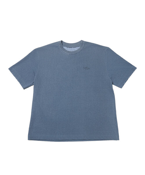 TEN PAST SEVEN(テン ファスト セブン)の「ヴィンテージウォッシングピグメントTシャツ(2色)(Tシャツ/カットソー・メンズ・チャコール/ブルー系その他・MEDIUM/LARGE)」の2枚目の写真